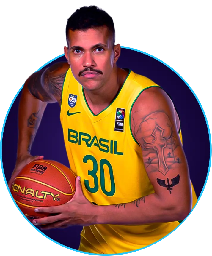 Foto do atleta de basquete Rafael Hettsheimeir