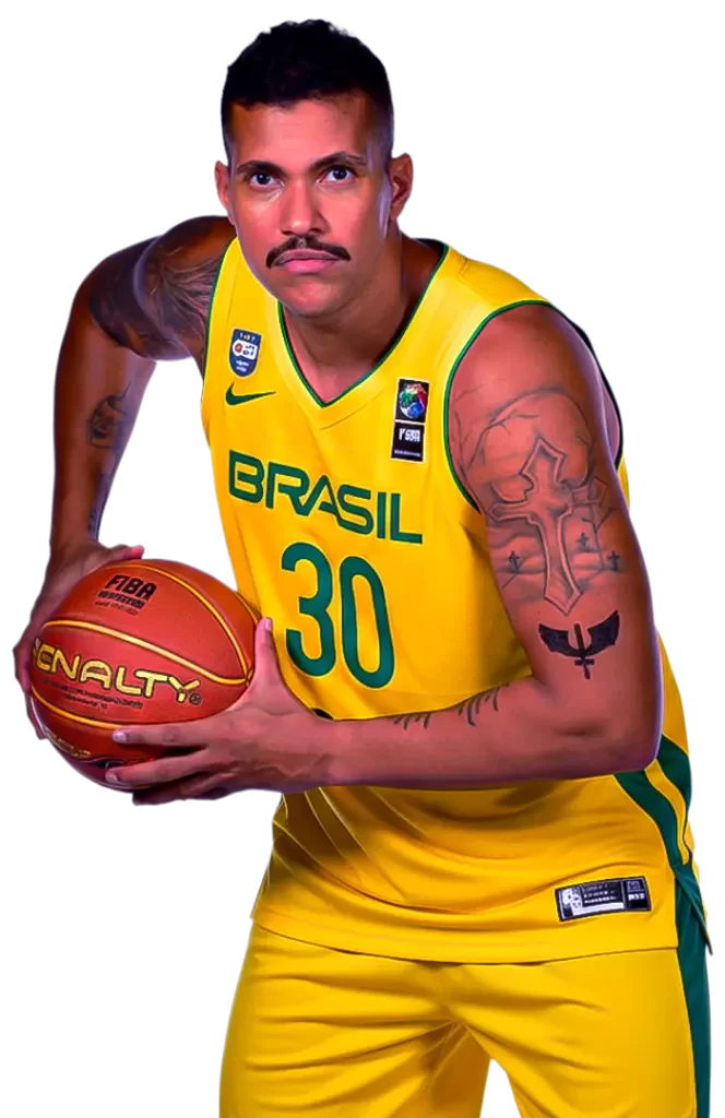 Foto do atleta de basquete Rafael Hettsheimeir