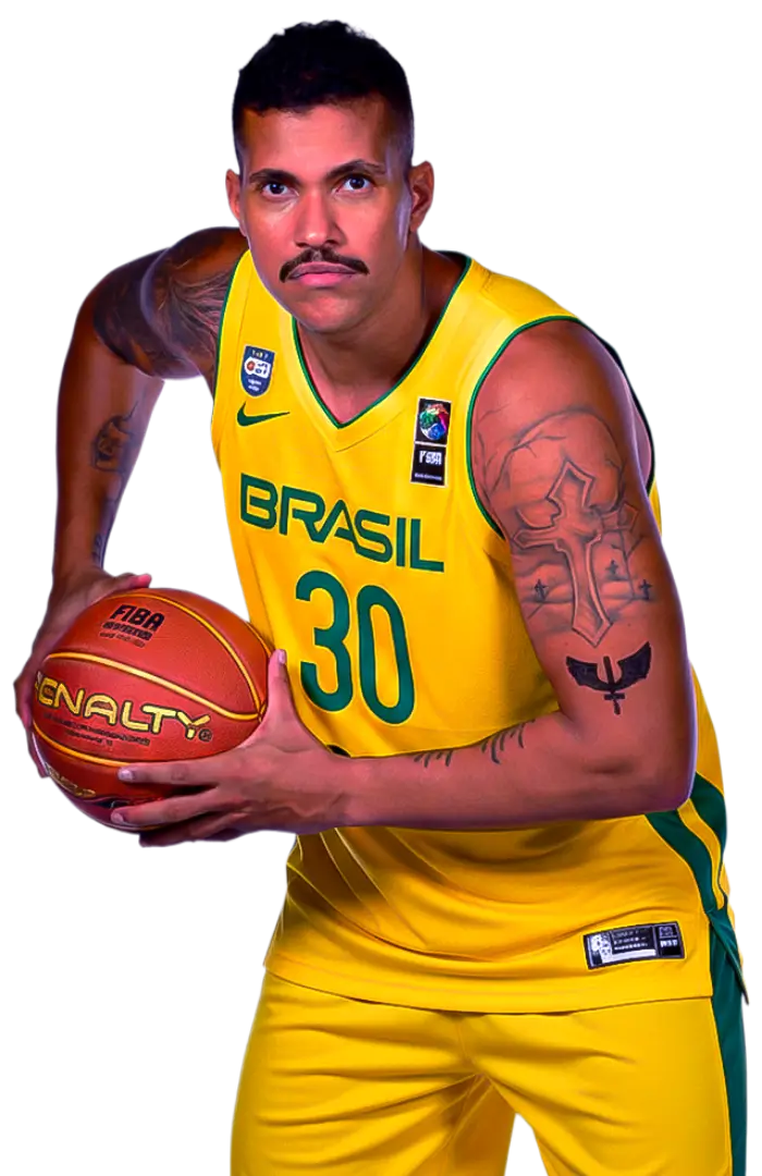 Foto do atleta de basquete Rafael Hettsheimeir