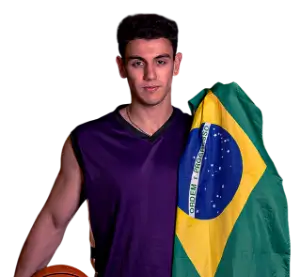 Foto do atleta de basquete Pedro Leme