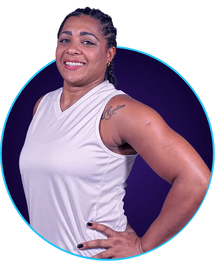 Foto da atleta de basquete Casanova