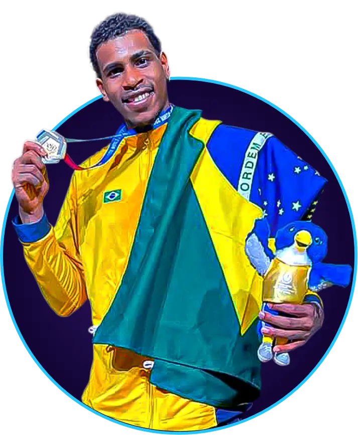 Foto do atleta de basquete Anderson Barbosa