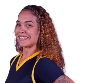 Foto da atleta de basquete Lua Nascimento