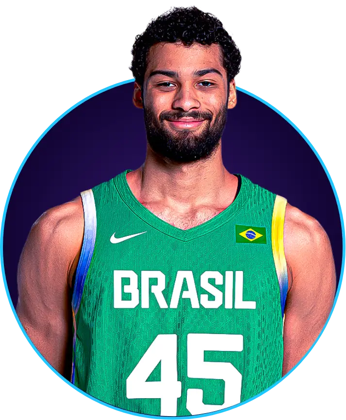 Foto do jogador de basquete Mãozinha