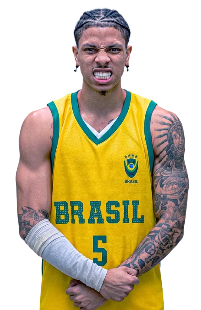 Foto do atleta de basquete Gabi Campos
